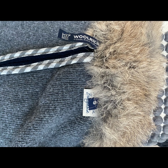 Woolrich wool Sweater Jacket with real fur - Picture 12 of 14